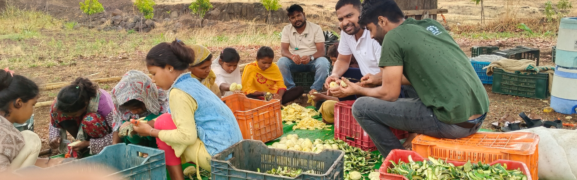 With Locals at Nandurbar Village